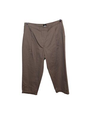 Pope Womens Taupe Trousers XL Black Parrot Made In Maine New With Tags